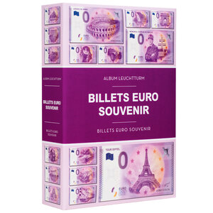 Billets de banque souvenirs, Album (relié) convient pour: 420 billets, avec 70 feuilles - Conceptionimpression - dim: 180 x 255 x 55 mm.