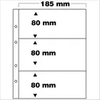 Safe, FCm, Bladen (4 rings)  3 vaks indeling (185x80 mm.)  geschikt voor 0-Euro Bankbiljetten - Transparant - afm: 205x255 mm. ■ per 5 st.