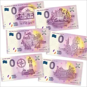 FCm, Album (4 Ringe) geeignet für 0-Euro-Banknoten - Deutschland 2016/17 - Designdruck - Abm: 250 x 285 x 60 mm.