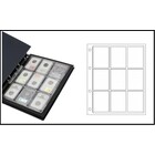 Safe, Compact A4, Feuilles (4 anneaux)  pour Capsules Slabs 60x85 mm. (9 pcs.)  Transparent - dim: 240x305 mm. ■ par 2 pcs.