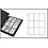 Compact A4, Blätter (4 Ringe) für Slabs-Kapseln 60 x 85 mm. (9 Stk.) Transparent - Abm: 240 x 305 mm.