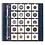 Compact A4, Sheets (4 rings) for Coin holders 50 x 50 mm. (20 pcs.) Transparent - dim: 242 x 298 mm.