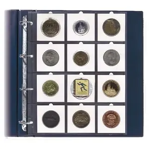 Safe Compact A4 coin sheets, 12 coin holders