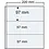 Compact A4, Blätter (4 Ringe) 3er Einteilung (220 x 97 mm.) Transparent - Abm: 240 x 305 mm.