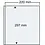 Compact A4, Feuilles (4 anneaux ) 1 compartiment (220 x 297 mm.) Transparent - dim: 240 x 305 mm.