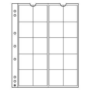 Leuchtturm, Numis zusatsblätter,  20  münzen