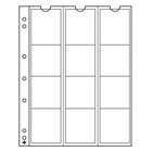 Leuchtturm, Numis, Feuilles (4 anneaux)  pour Monnaies Ø 44 mm. (12 pcs.)  Transparent - dim: 193x217 mm. ■ par 5 pcs.