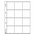 Leuchtturm, Numis, Feuilles (4 anneaux)  Étuis à monnaie 50x50 mm. (12 pcs.)  Transparent - dim: 193x217 mm. ■ par 5 pcs.
