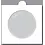 Münzrähmchen (67x67 mm.) Selbstklebend - 53 mm. Weiß