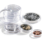 Coin Capsules, Round - Internal Ø 15 mm. with rim - GRIPS ■ per  10 pcs.    ACTION