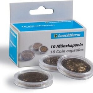 Muntcapsules Rond - geschikt voor munten Ø 15 mm.