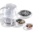 Coin Capsules, Round - Internal Ø 18 mm. with rim - GRIPS ■ per  10 pcs.    ACTION