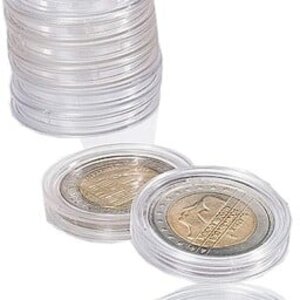 Coin Capsules Round - suitable for coins Ø 22 mm.