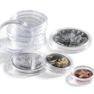 Coin Capsules Round - suitable for coins Ø 22.5 mm.