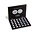 Leuchtturm, Presentation case, Volterra Uno - for Coins - Klimazonen der Erde, 5 Euro coins in capsules (30 pcs.)  Black color - dim: 305x245x30 mm. ■ per pc.