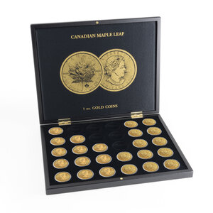Presentation case, Volterra Uno - for Coins - Maple Leaf, 1 oz Gold in capsules (30 pcs.)