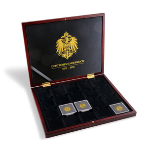 Presentation case, Volterra Uno - for Coins - Deutsches Kaiserreich in capsules 50x50 mm. (20 pcs.)