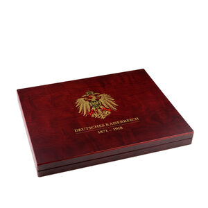 Presentation case, Volterra Uno - for Coins - Deutsches Kaiserreich in capsules 50x50 mm. (20 pcs.)