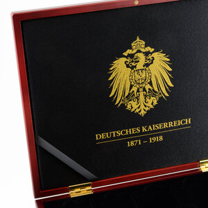 Presentation case, Volterra Uno - for Coins - Deutsches Kaiserreich in capsules 50x50 mm. (20 pcs.)
