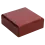 Coin Box , Elegance, Maxi - Moldable foam - suitable up to Max Ø 90 mm. Mahogany color with blue interior - dim: 110 x 110 x 37 mm.