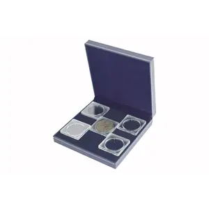 Luxus, Munten box, Maxi - Vormschuim - Blauw - afm: 160 x 160 x 35 mm.