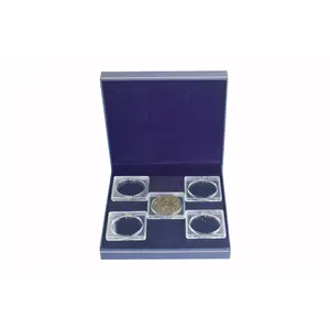 Luxus, Munten box, Maxi - Vormschuim - Blauw - afm: 160 x 160 x 35 mm.