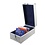 Case, Alu.MK - suitable for: PP Coin Sets - with handle - dim: 185 x 365 x 160 mm.