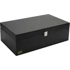 Safe, Aufbewahrungsbox, Schwarz - für Münzetuis 70x70x27 mm. (20 Stk.)  Schwarz - Abm: 335x156x105 mm. ■ pro Stk.