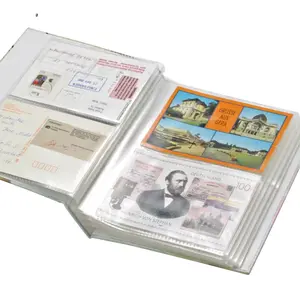 Album, Retro Small (relié) für Postkarten (148 x 105 mm.) mit 50 Blätter - Designdruck - Abm: 190 x 235 x 55 mm.