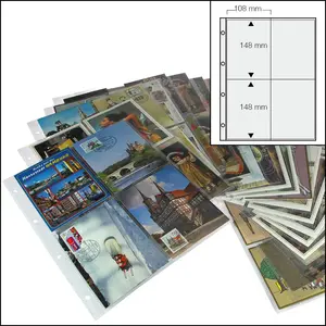 Safe Postcard collection album, 4 rings, Sheets  4 pockets (50x)py