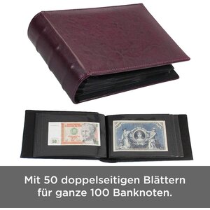 Safe Banknoten Album Standard, rot