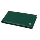 Safe, Pocket size, Album (bound)  for Coins Ø 40 mm. (80 pcs.)  10 sheets - Green - dim: 210x105x25 mm. ■ per pc.