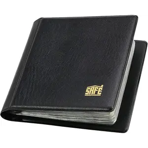 Taschenformat, Album (gebunden) für Münzen Ø 38 mm. (40 Stk.) 10 Blätter - Schwarz - Abm: 110 x 120 x 25 mm.