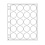 ENCAP, Sheets (4 rings) for coins Ø 40-41 mm. (20 pcs.) Transparent - dim: 240 x 282 mm.