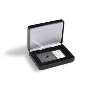 Munten box, Nobile - voor Coin-card/Goudbaar-blister 86 x 54 mm. (1 st.) Zwart - afm: 118 x 88 x 35 mm.