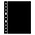 Leuchtturm, Scheidings bladen - model: GRANDE (4 rings) Zwart - afm: 242x312 mm. ■ per 5 st.
