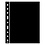 Scheidings bladen - model: GRANDE (4 rings) Zwart - afm: 242 x 312 mm.
