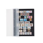 Leuchtturm, Grande, Stocksheets for stamps (4 rings)  Black - 9 strips - dim: 225x297 mm. ■ per 5 pcs.