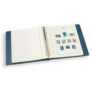 Album Excellent (Classic), incl. boite de protection et sans feuilles - Bleu - 13 Anneaux - Dim: 305 x 317 x 50 mm
