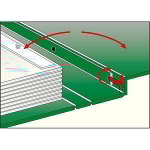 Album Perfect (DP Classic), incl. cassette en zonder bladen - Groen - draaistift - Afm: 305 x 317 x 60 mm