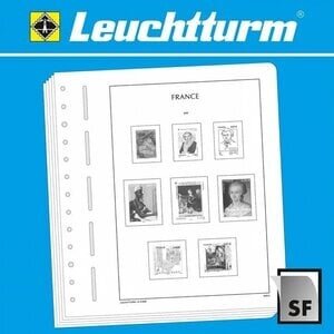 Supplement jaar: 1966 - Frankrijk , type: MP - bladen voor Speciale uitgegeven Blokken, nr: Postmuseum Paris- (1 st.) - Leuchtturm, voordrukbladen (champagnekleurig)