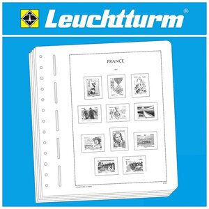 Supplement period: 1949-1974 - Réunion - sheets for Basic album (17 pcs.) - Leuchtturm (13 Rings)