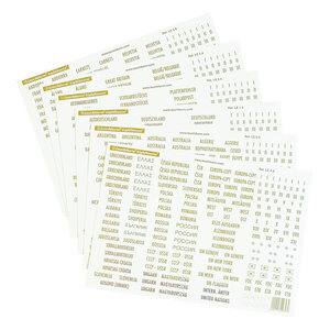 Leuchtturm, Adhesive labels 1