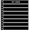 Einsteckblätter, Schwarz 2-seitige Verwendung - 8 Fächer horizontal, R - Typ 8.S - 13 Ringe - Fach abm: 248x31 mm.