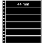 Leuchtturm, R sheets (13 rings) type: 6S - 6 compartment (248x44) Black - dim: 270x297 mm. ■ per 5 pc.