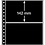 Insert sheets, Black 2-sided use - 2 compartments horizontal, R - type 2.S - 13 Rings - Pocket dim: 248x142 mm.