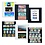 Insert sheets, Black 2-sided use - 1 compartment horizontal, R - type 1.S - 13 Rings - Pocket dim: 248x287 mm.