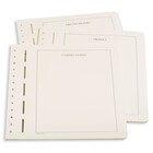 Blanc sheets, with borderline and country print  - Deutschland - Sheet color: Champagne and Black print - LEUCHTTURM (13 Rings) - dim: 270x297 mm. ■ per 12 pc.