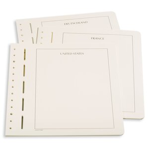 Blanc sheets, with borderline and country print  - Deutschland