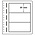 Insert sheets, Champagne - 3 compartments horizontal - LEUCHTTURM, LB - type LB.3 - 13 Rings - Pocket dim: 190x81 mm. ■ per 10 piecess.